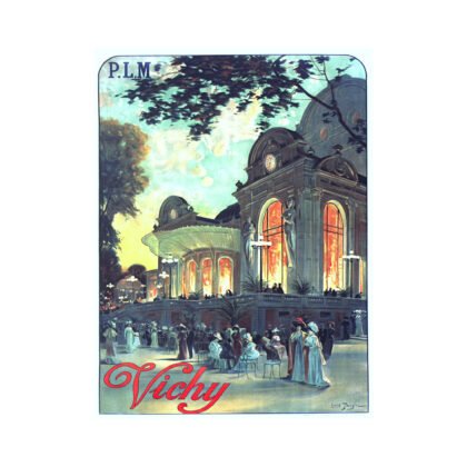 Vintage PLM French travel poster, Vichy Opera poster