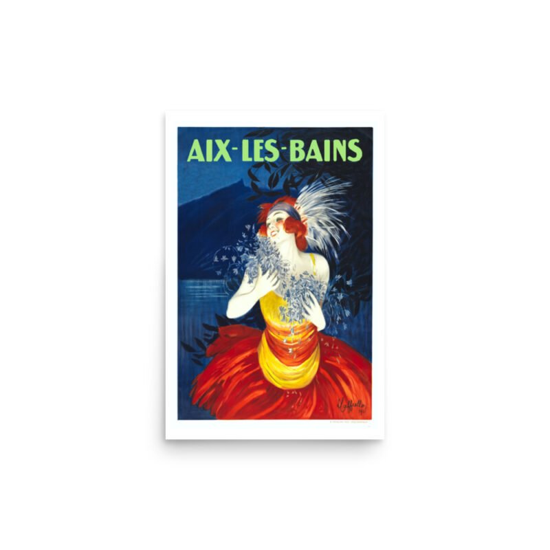 Vintage French Travel Poster Print, Aix-Les-Bains