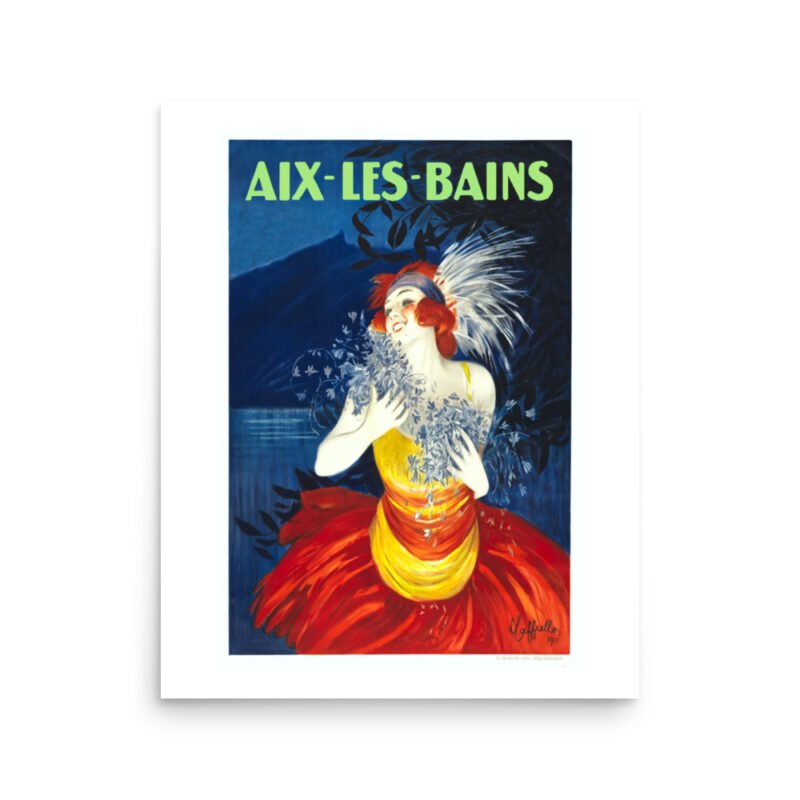 Vintage French Travel Poster Print, Aix-Les-Bains