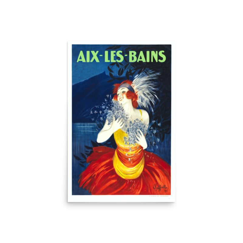 Vintage French Travel Poster Print, Aix-Les-Bains