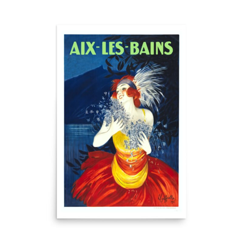 Vintage French Travel Poster Print, Aix-Les-Bains