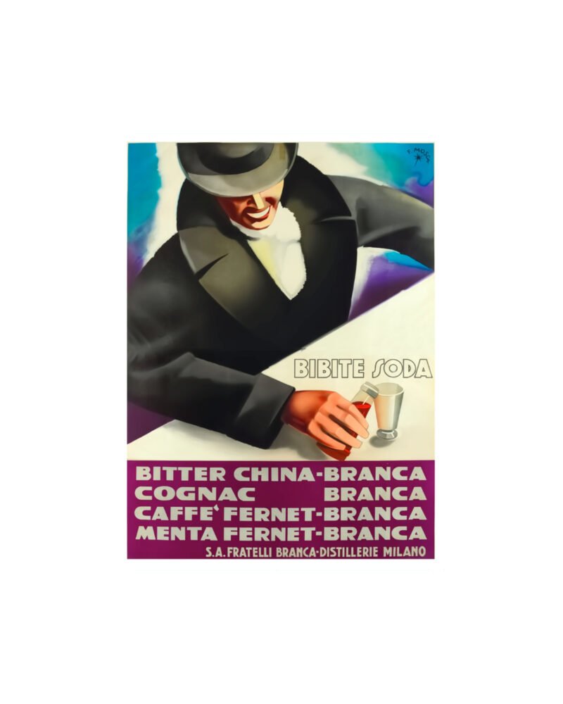 Vintage Fernet-Branca advertising poster