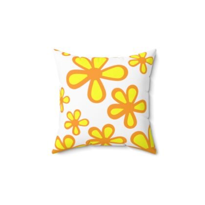 Happy yellow flower cushion