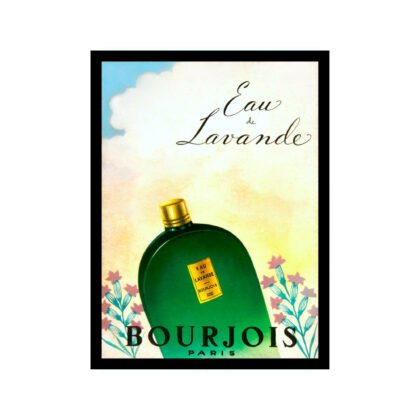 Vintage French Perfume poster, advert, Bourjois