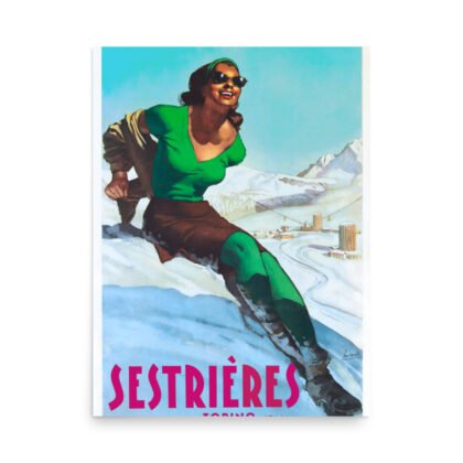 Vintage ski poster