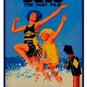 Selo The Fast Film, Vintage Advertising Poster For Photography Film, Seaside Poster