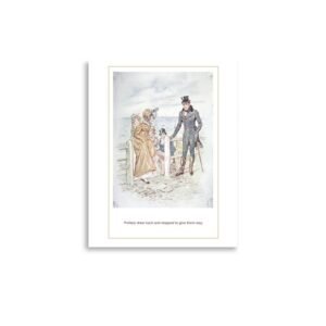 Vintage Print Jane Austen, Romantic Georgian, Colonial Print From Persuasion, Bookish Acadamia Art Poster Book Lover's Gift