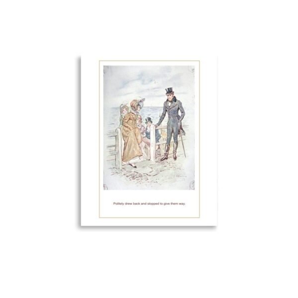 Vintage Print Jane Austen, Romantic Georgian, Colonial Print From Persuasion, Bookish Acadamia Art Poster Book Lover's Gift