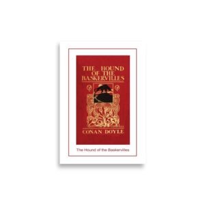 Sherlock Holmes Poster: Hound of the Baskervilles Book Cover Art Print Academic Print