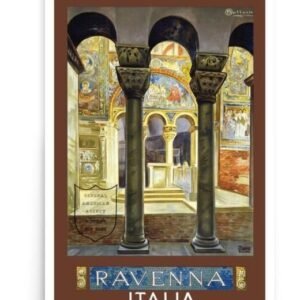 Vintage Italian Travel Poster Print Of Ravenna, World Travel Print