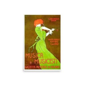 Vintage Magazine Cover, Entertainment Theatre Print, Gazetta Musicale Milano, Home Decor Print Picture, Italian Music Print