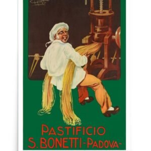 Vintage Italian Food Advert, Pasta Advert Poster