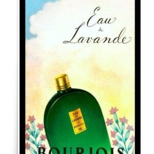 Perfume Poster, Eau De Lavande, Vintage perfume, Beauty Advertising Poster