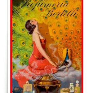 Perfume Poster, Profumo Bertelli, Vintage perfume, Beauty Advertising Poster