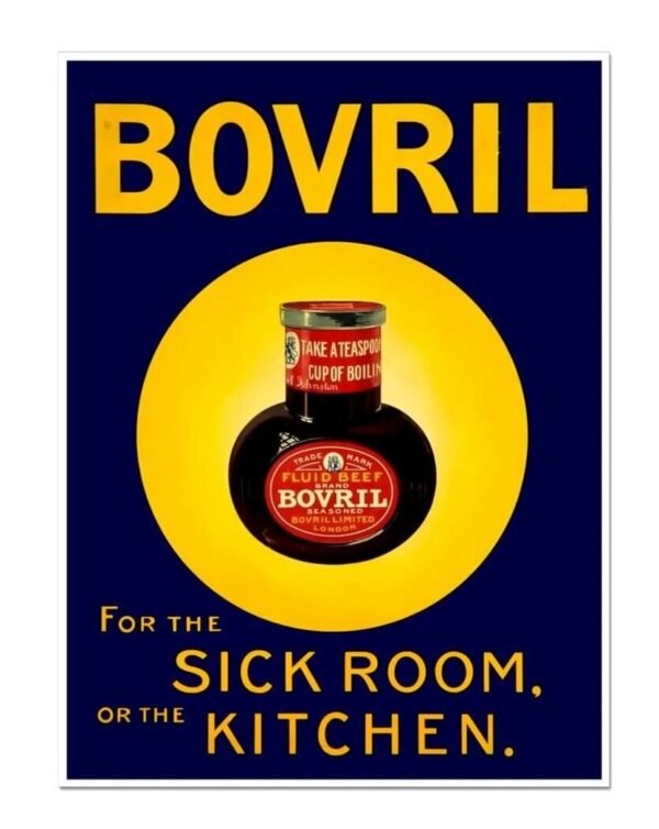 Bovril Vintage Food Advert Poster Print, Historic British Food & Drink Ad, Retro Kitchen Gift