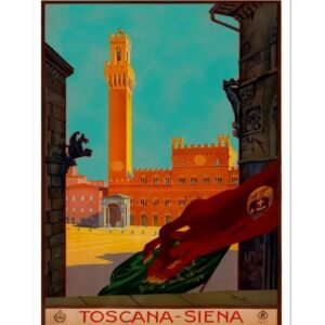 Siena Toscana ENIT Travel Poster