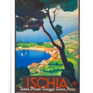 Ischia Vintage Italian Travel Poster, Italy World Travel Print, Historic ENIT Tourism Poster Italy, Traveller Gift Idea