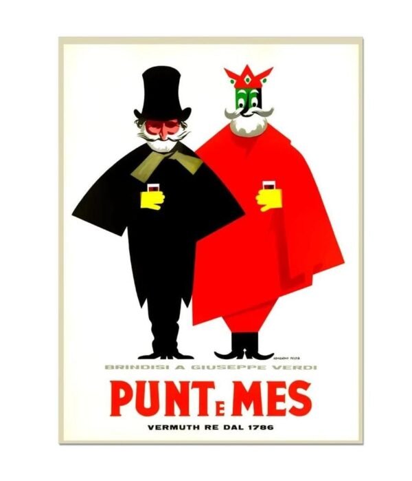 Carpano Vintage Food & Drink Poster, A Toast To Guiseppe Verdi Poster, Italian Carpano Vermuth Advert Poster